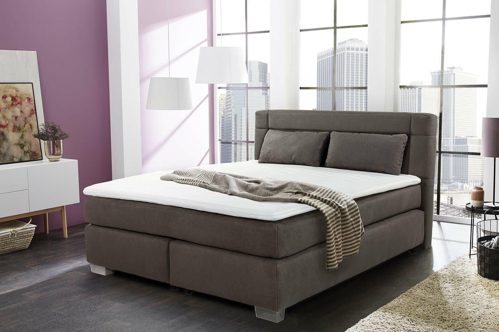 Boxspringbett, Romana MIX | Dunkelgrau | 180x200cm