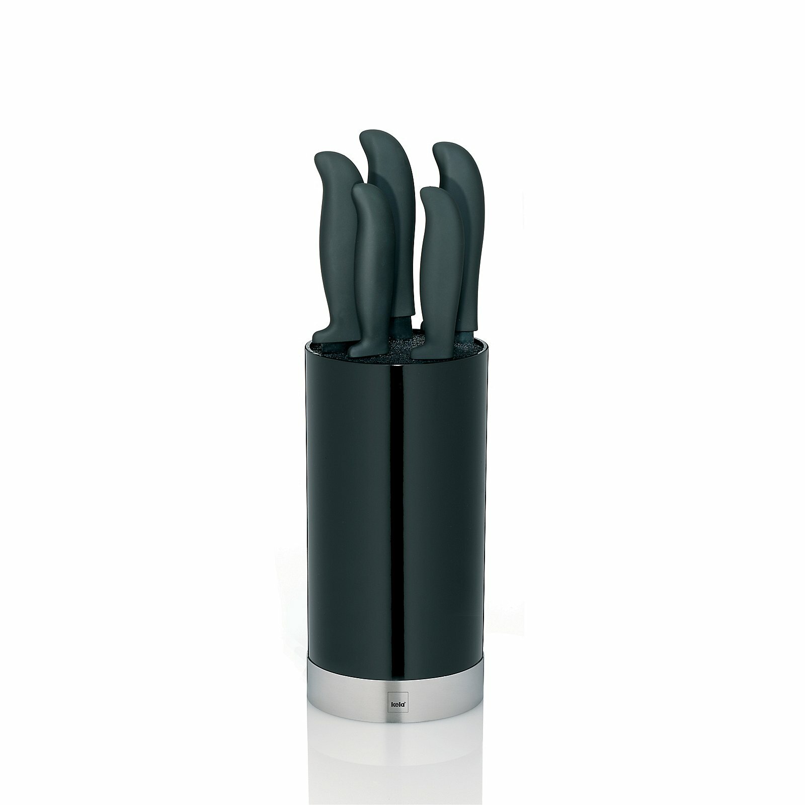 Moebel Power Kela 11288 Acida - Blocco portacoltelli, Colore: Grigio