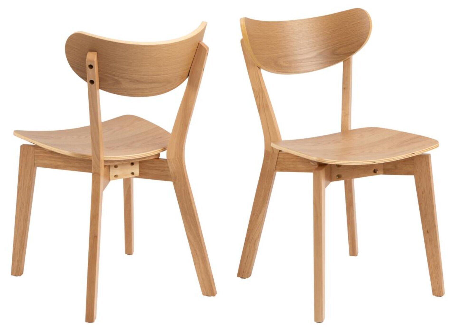 Actona Braun Esszimmerstuhl, Roxby – Eichefarben – Ca. 45X79,5X55cm