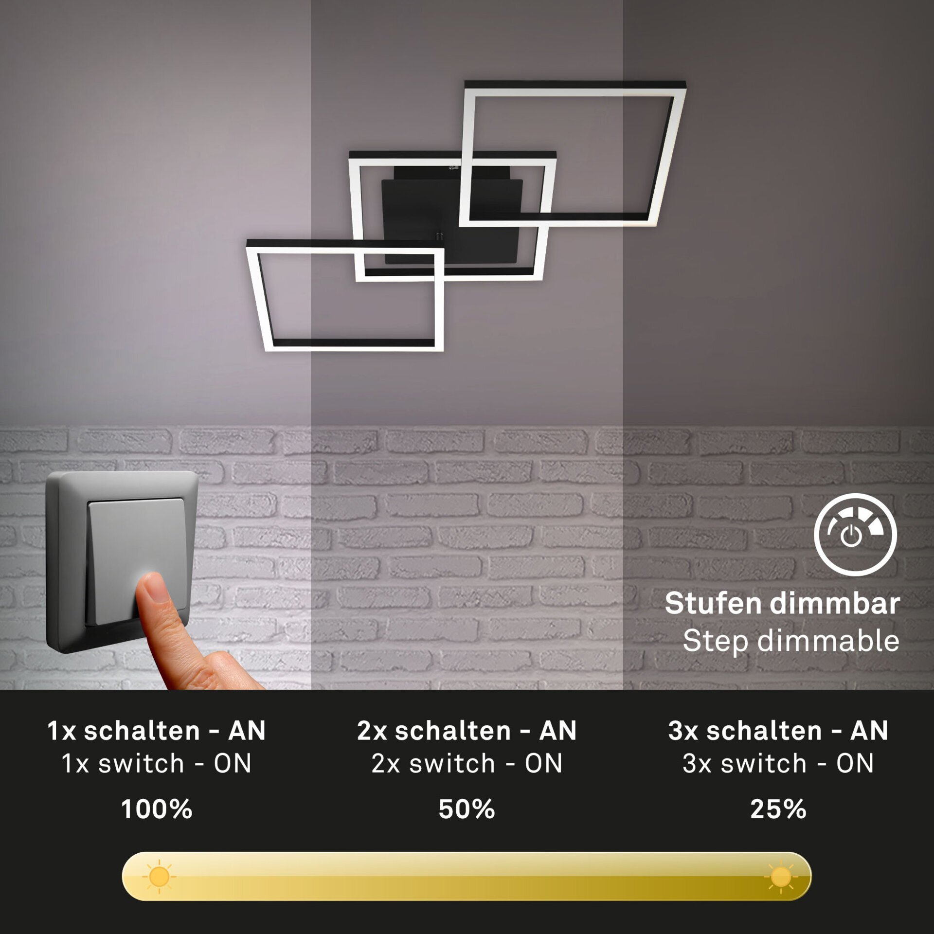 Deckenleuchte, Frame