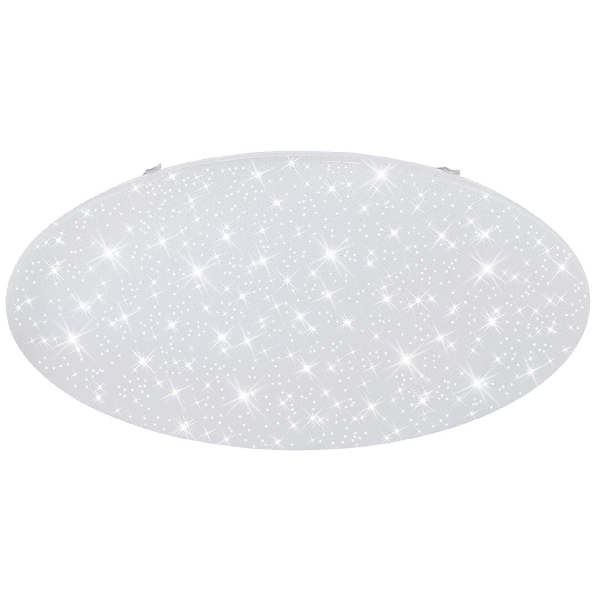Deckenleuchte BRILO mit Sternenmotiven und verstellbarer Helligkeit, Frontalansicht.