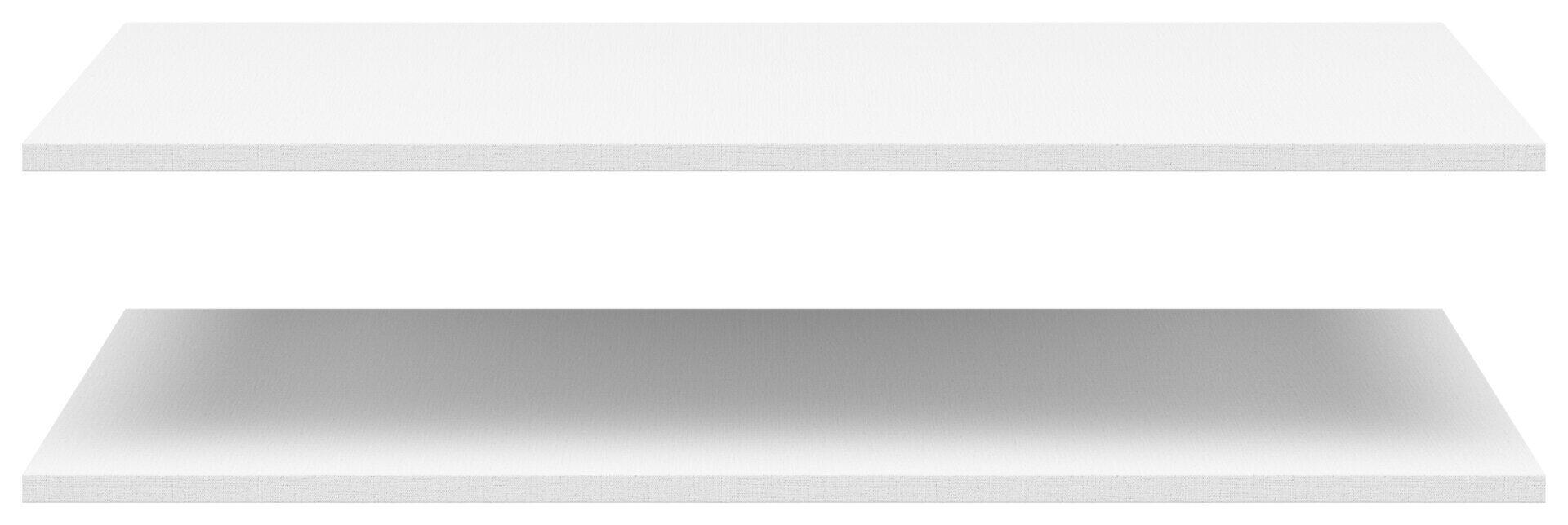 Einlegeboden Neo, schlichte Möbelplatte in Frontalperspektive mit glatter Oberfläche und leichter Textur.