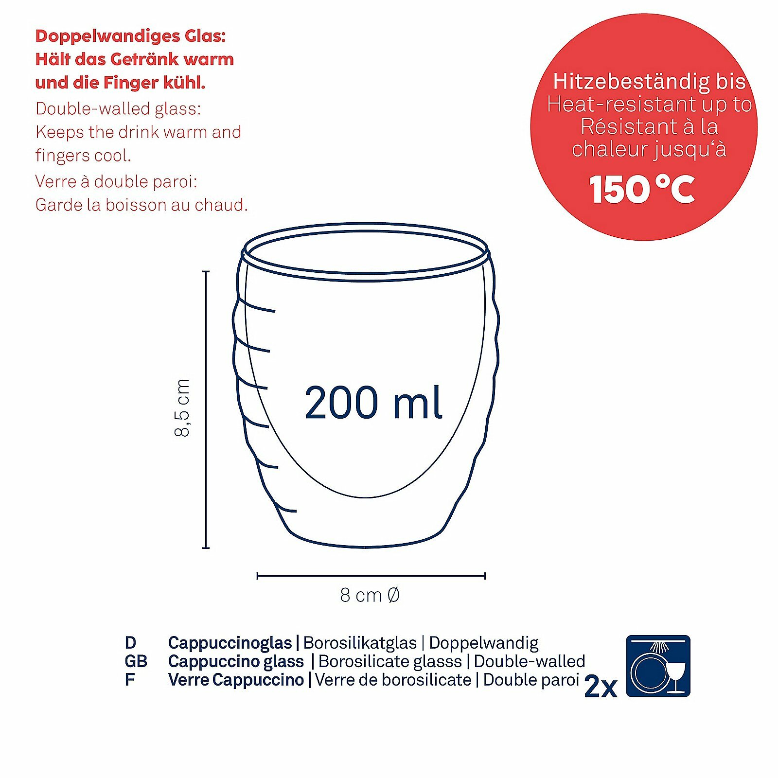 Cappuccinoglas, Cesena Cappuccinoglas, Cesena
