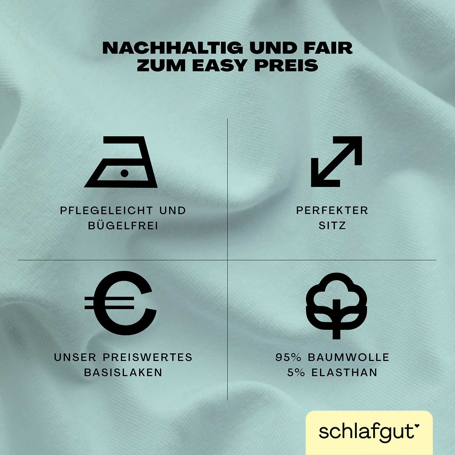 EASY Jersey Elasthan Boxspring Spannbettlaken
