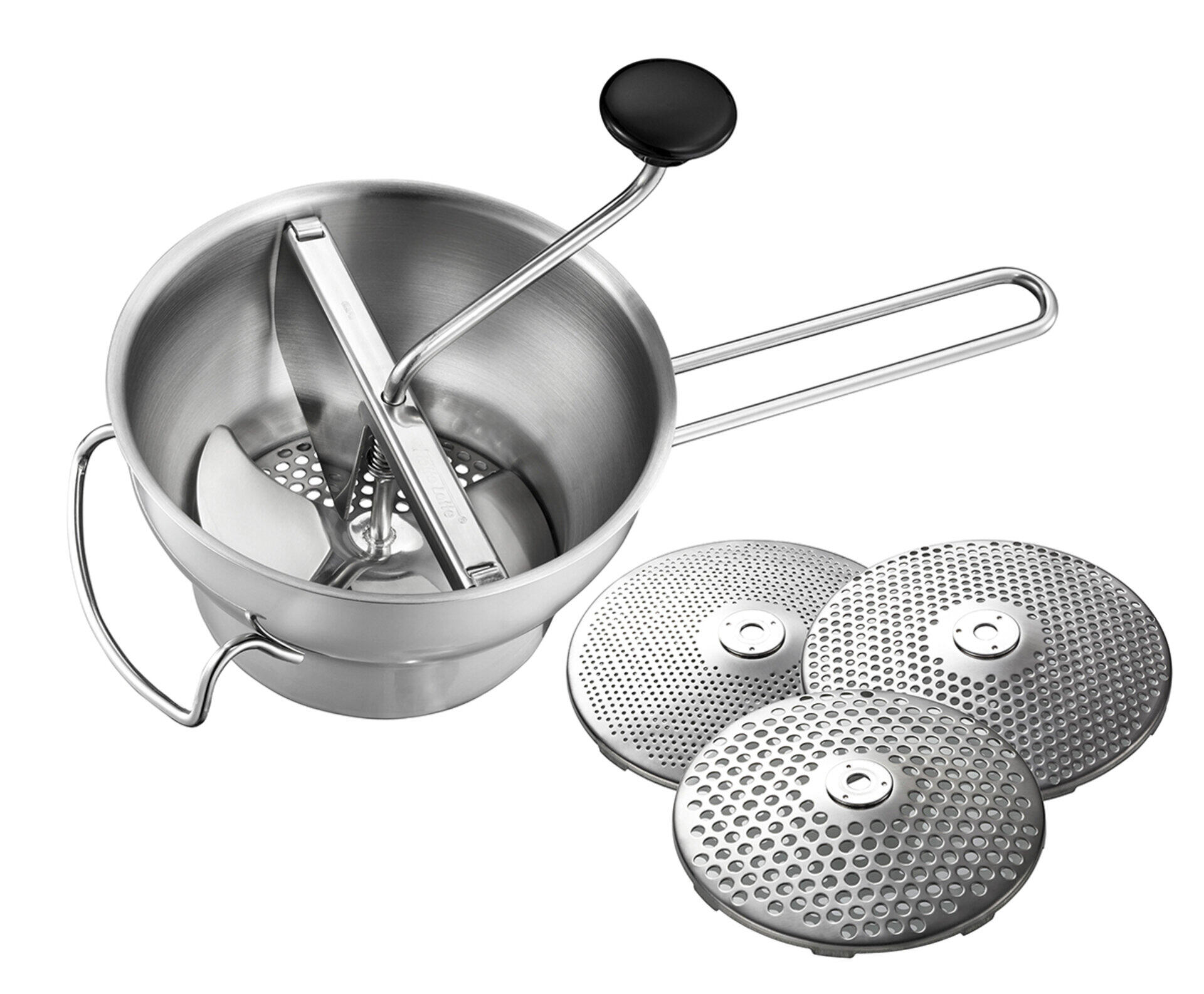 Gefu Küchenboss Braun Passiergerät Flotte – Silberfarben – Ca.21x12x40cm