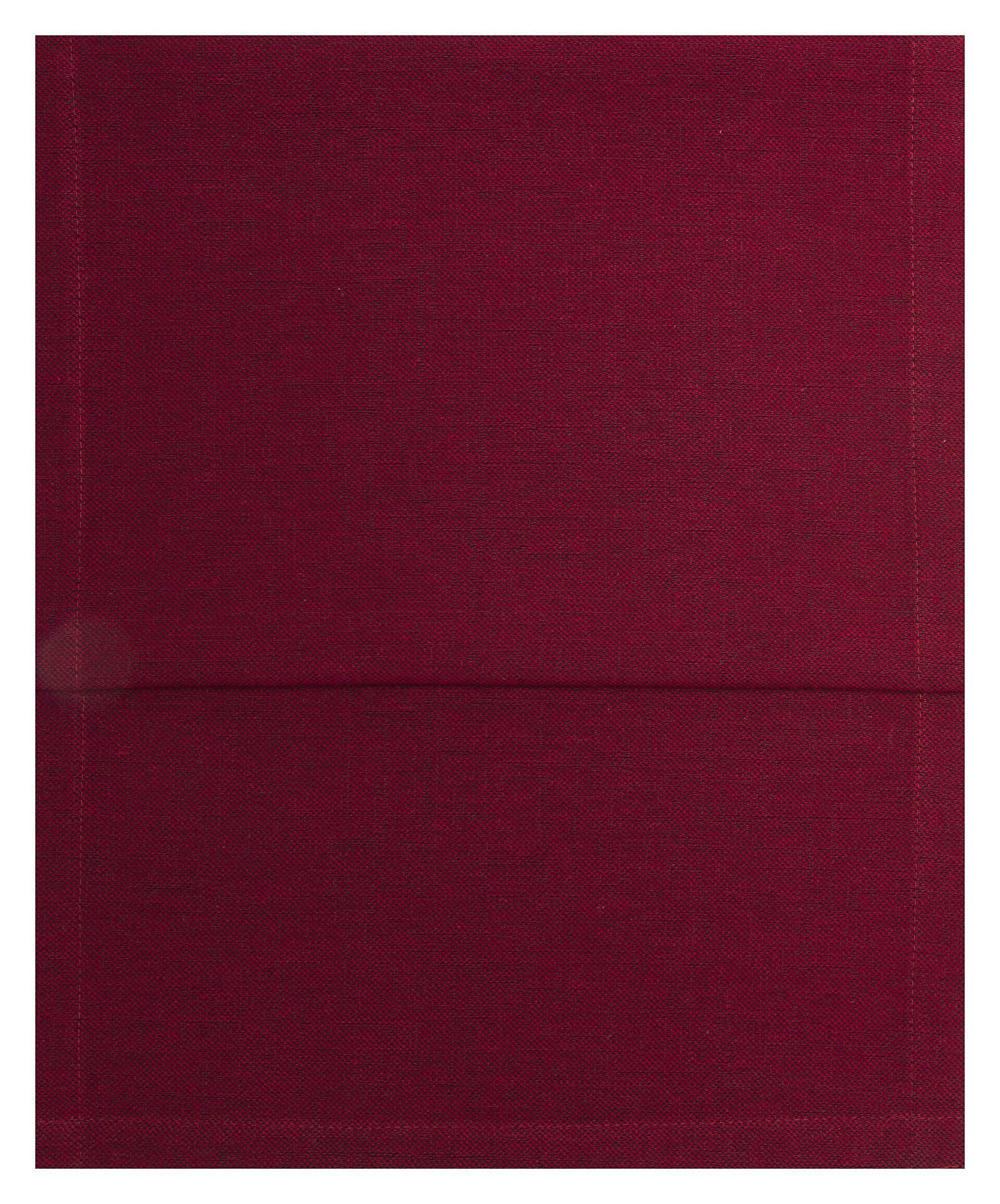 Roter Tischläufer Riva aus Baumwolle und Polyester mit Jacquard-Webung und vertikaler Falte.