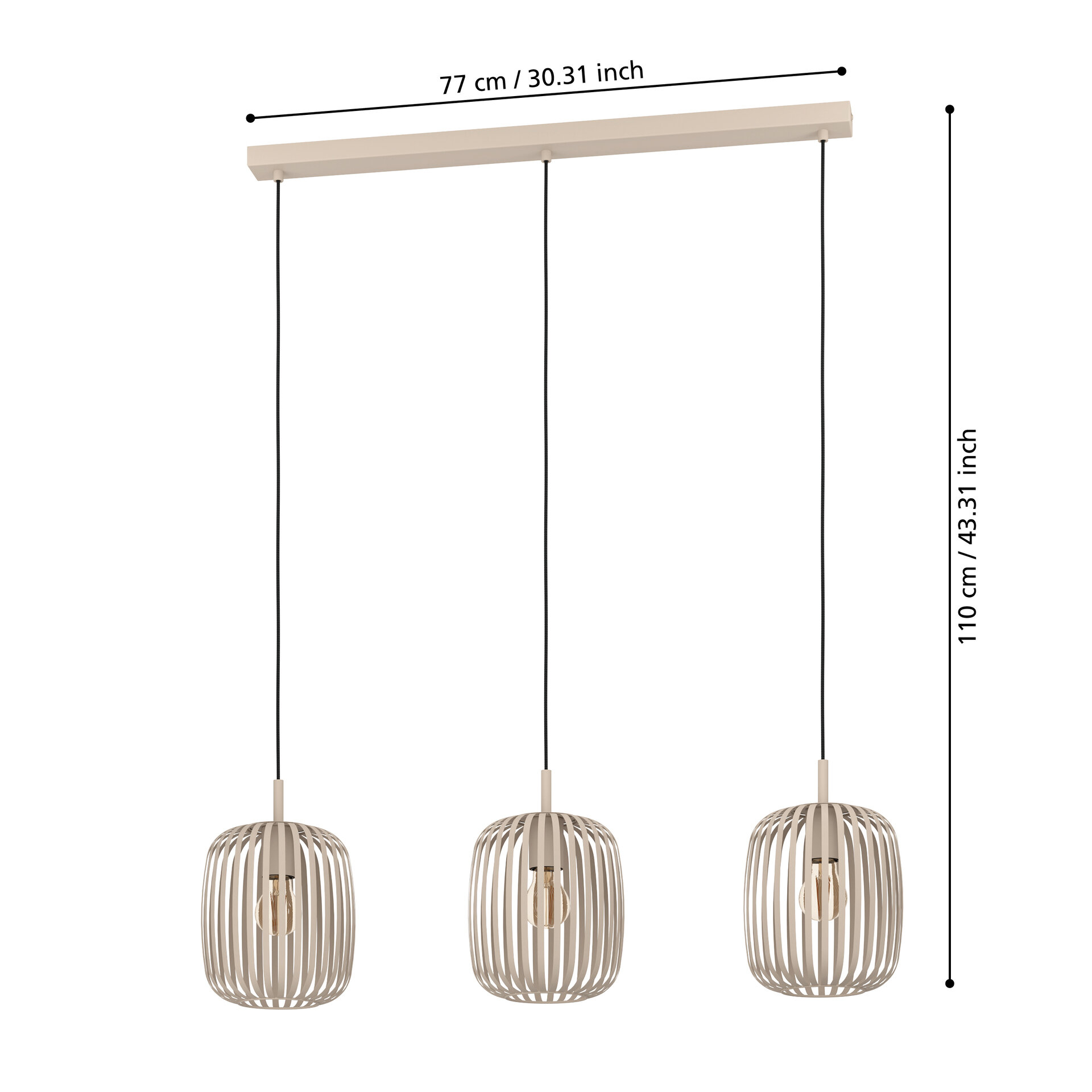 Pendelleuchte3-flg., Romazzina Pendelleuchte3-flg., Romazzina