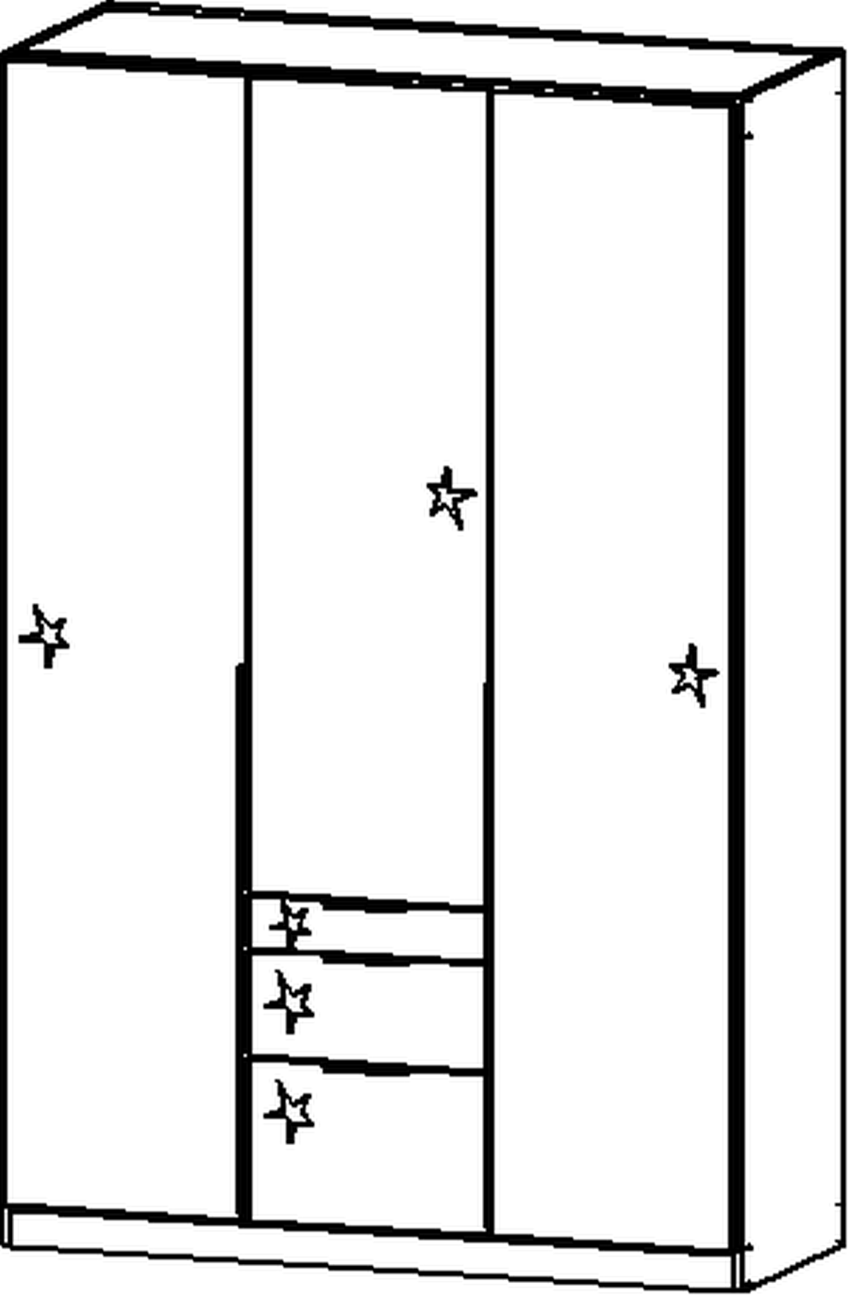 Drehtürenschrank, Alabama