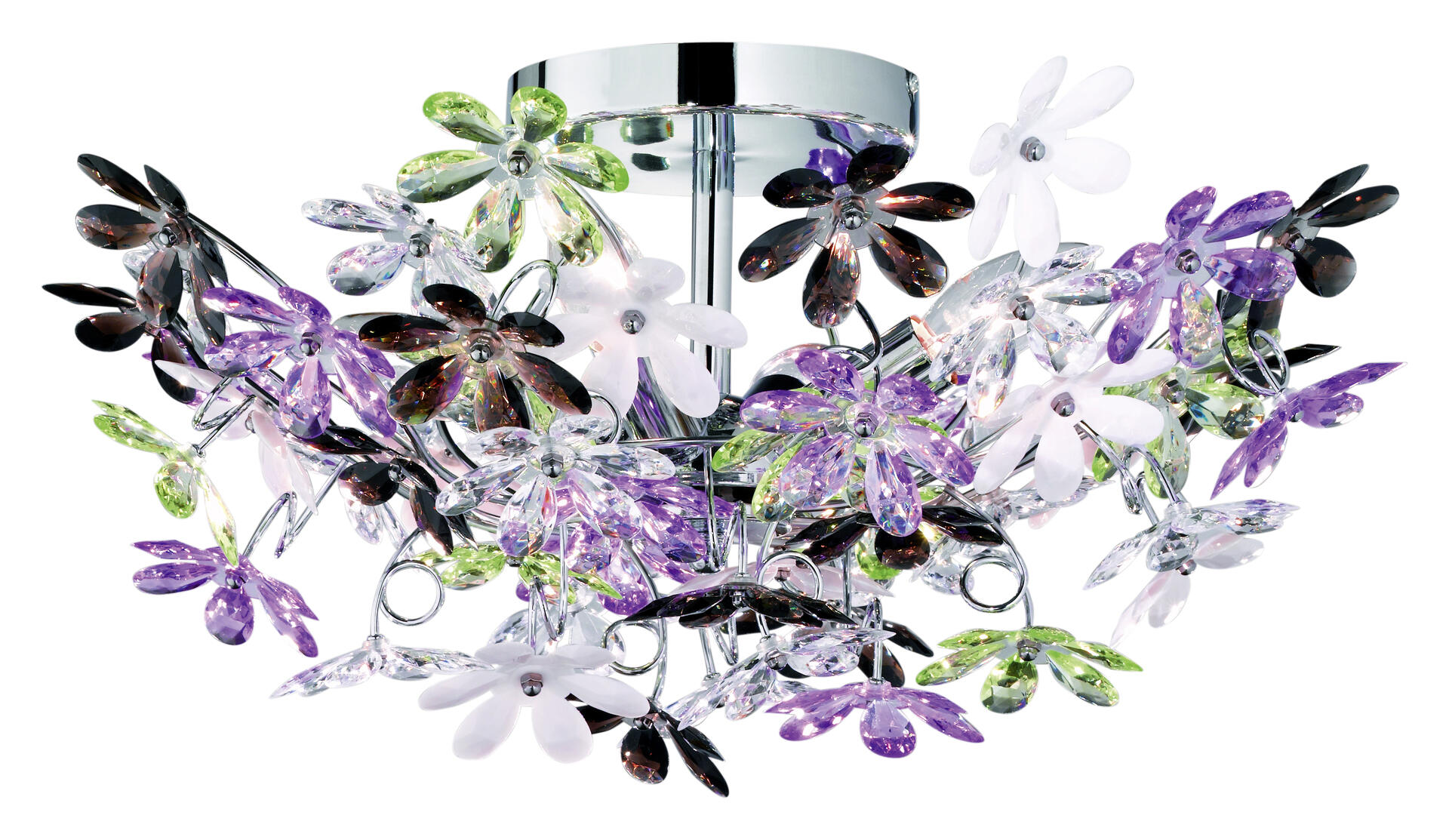 KosiLight Deckenleuchte Aphyse 6-flammig – Silber/Chrom, 36 Cm, Warmweiß 3000K, Inkl. G9 LED