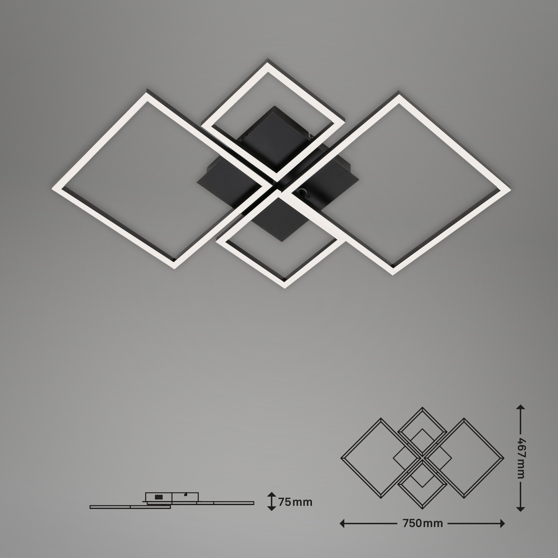 Deckenleuchte, Frame