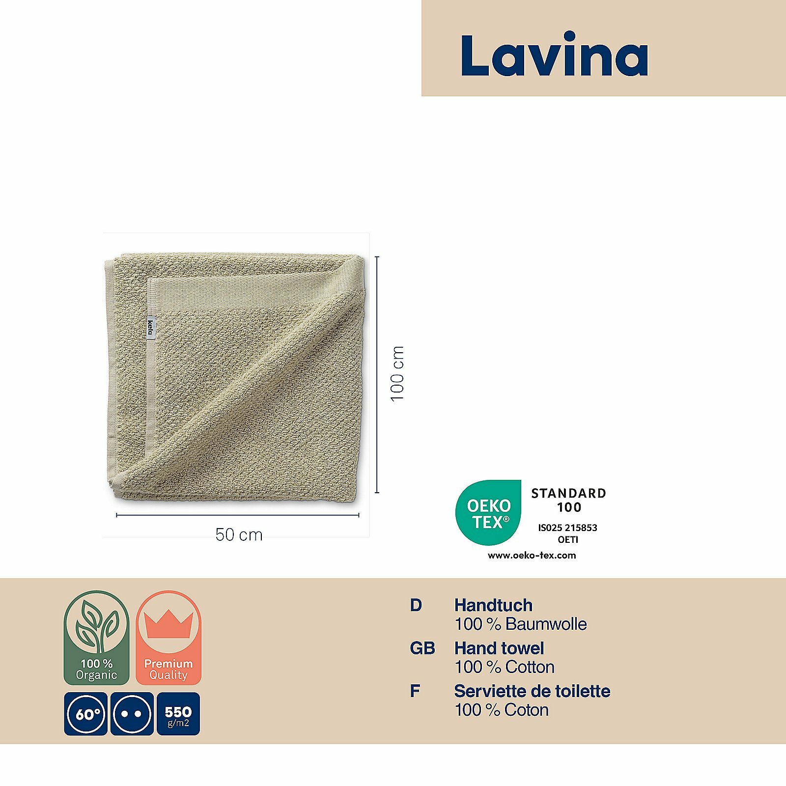 Handtuch, Lavinia Handtuch, Lavinia