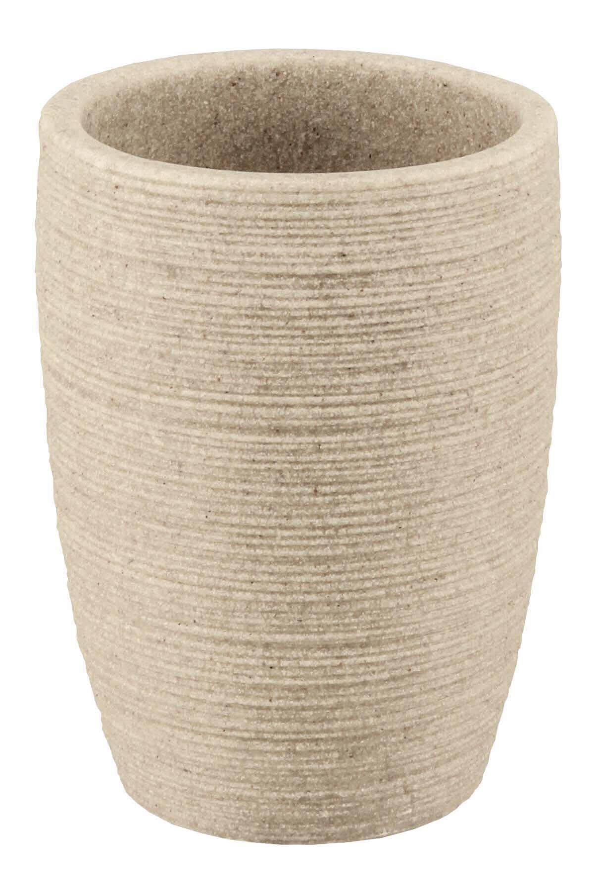 Zahnputzbecher, Sand