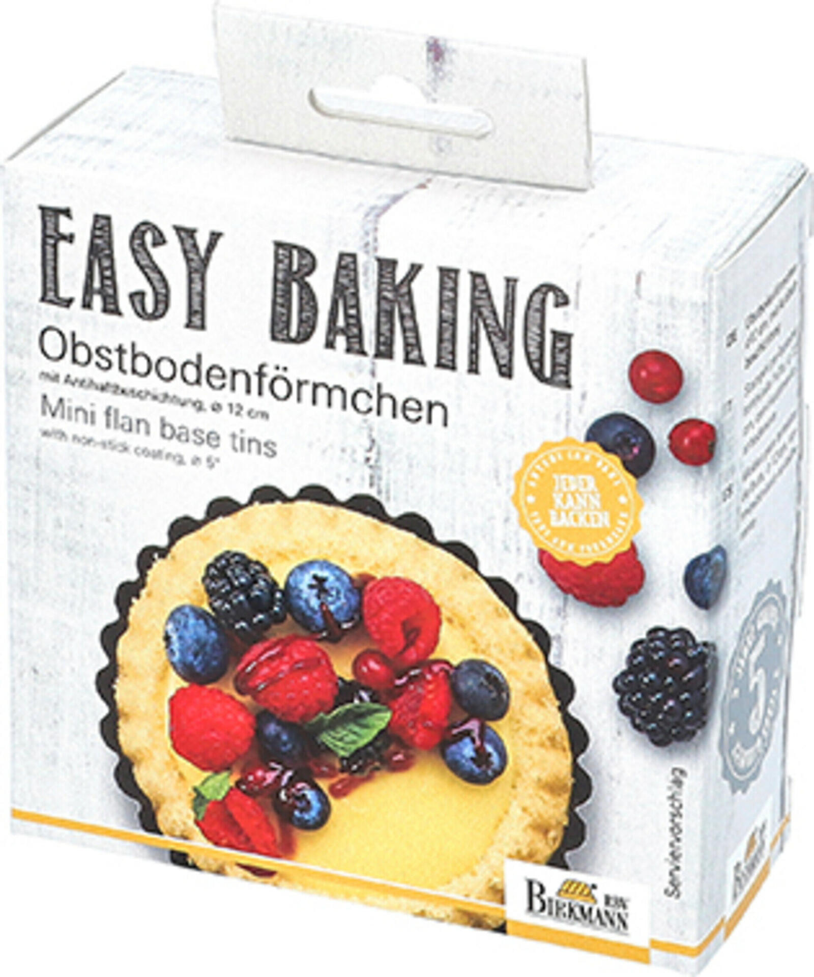 Birkmann Rbv Braun Obstbodenförmchen, Easy Baking – Anthrazit – Ca.2cm
