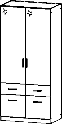 Drehtürenschrank, Celle