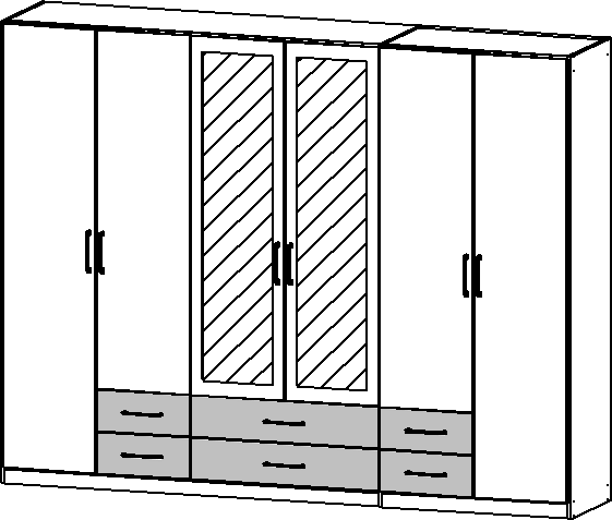 Drehtürenschrank, Gamma