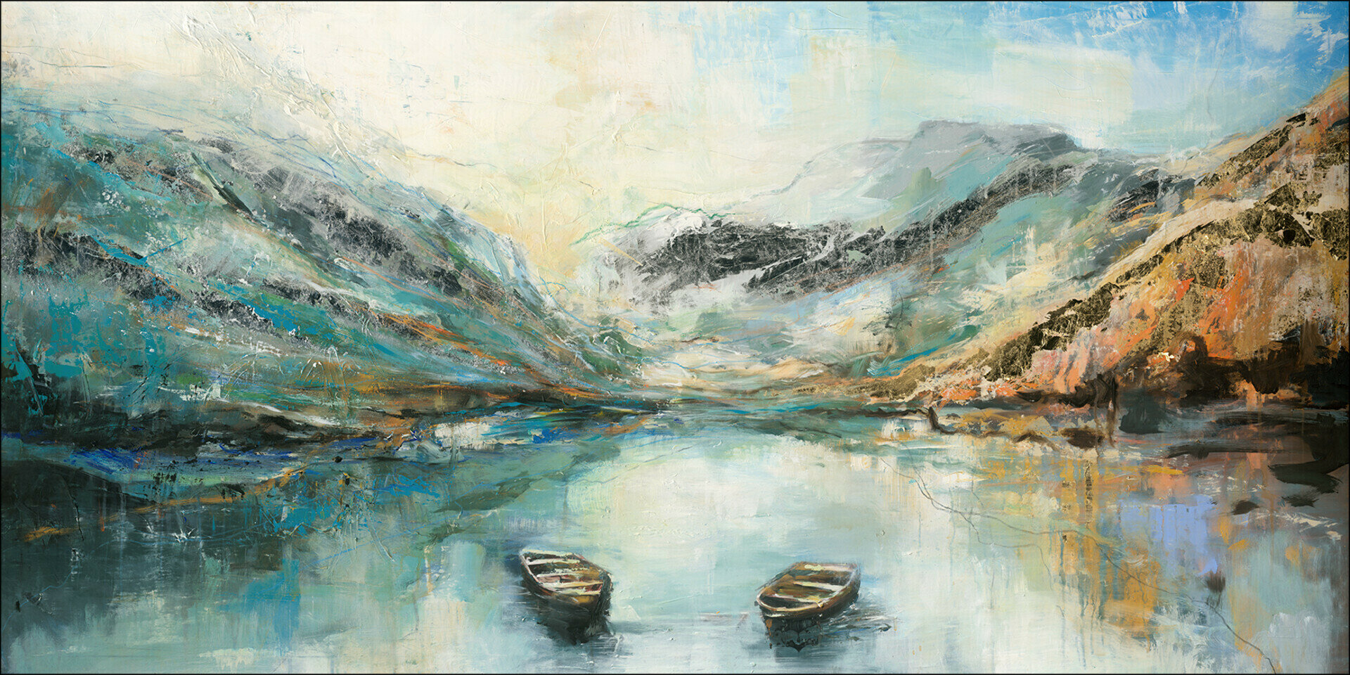 Handpainting, Bergseeidylle