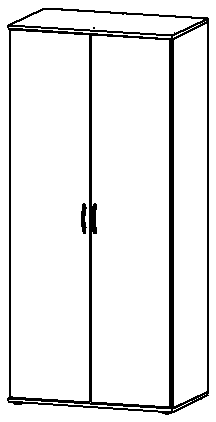 Drehtürenschrank, Twin