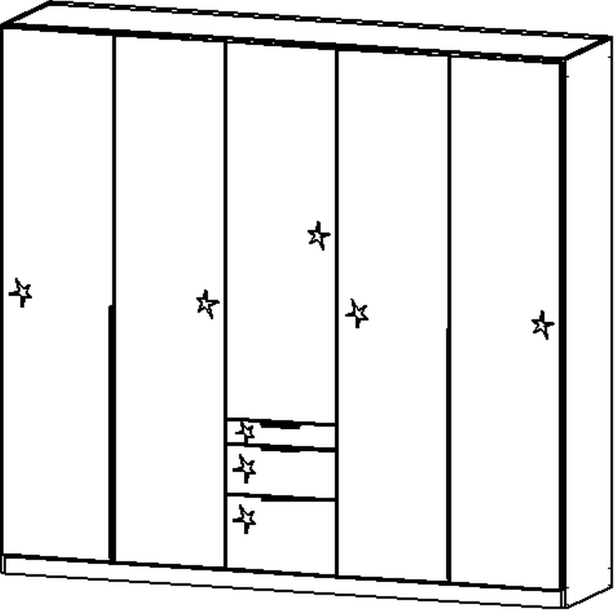 Drehtürenschrank, Alabama