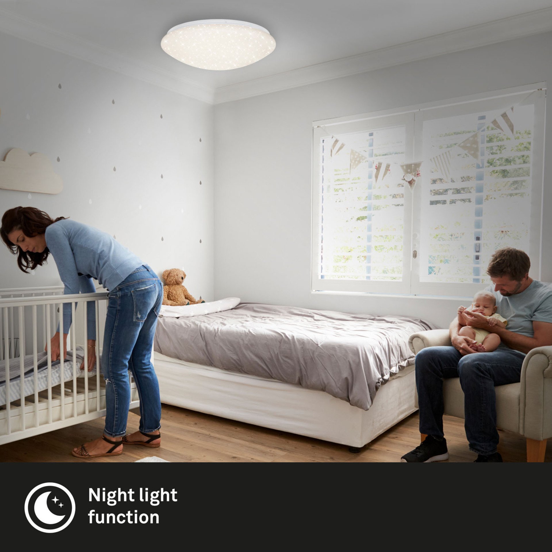 Wand- und Deckenleuchte, Verb