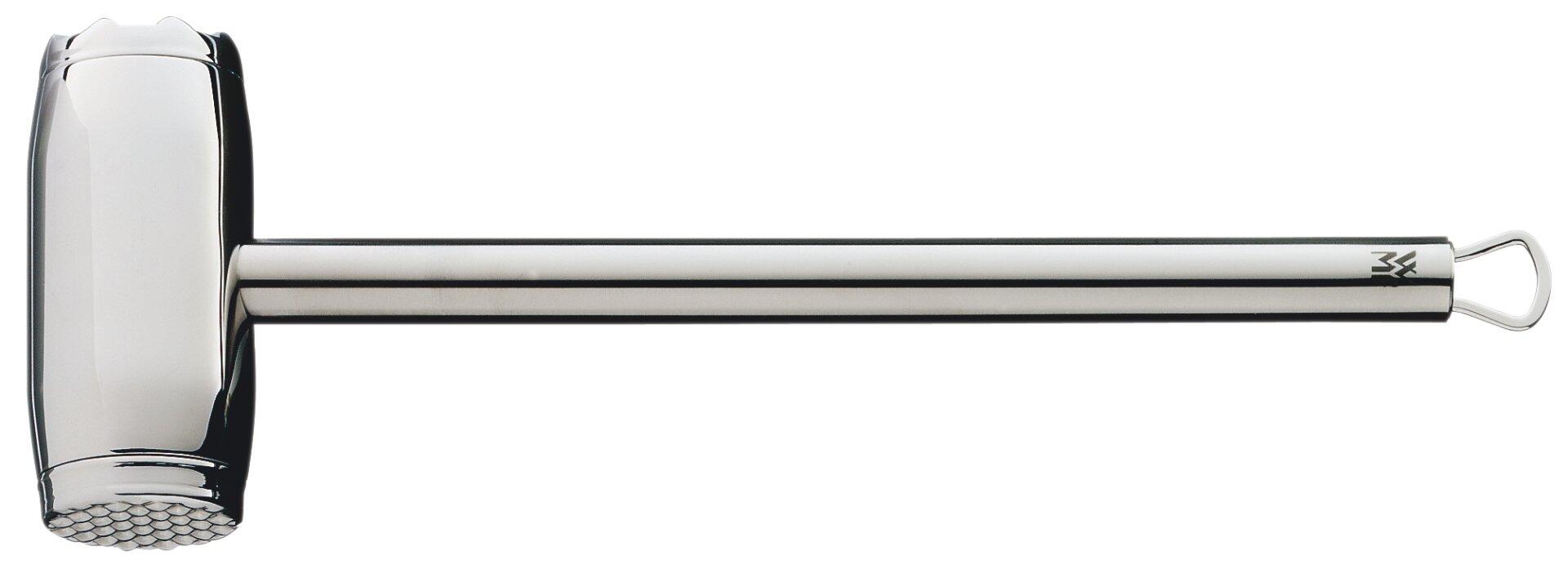 WMF Fleischhammer Profi Plus mit Gummihammerkopf und Aufhängung am Stiel.
