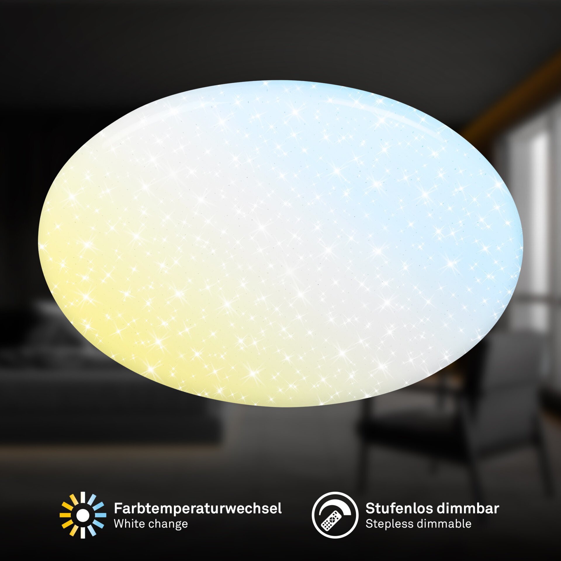 Wand- und Deckenleuchte, Verb