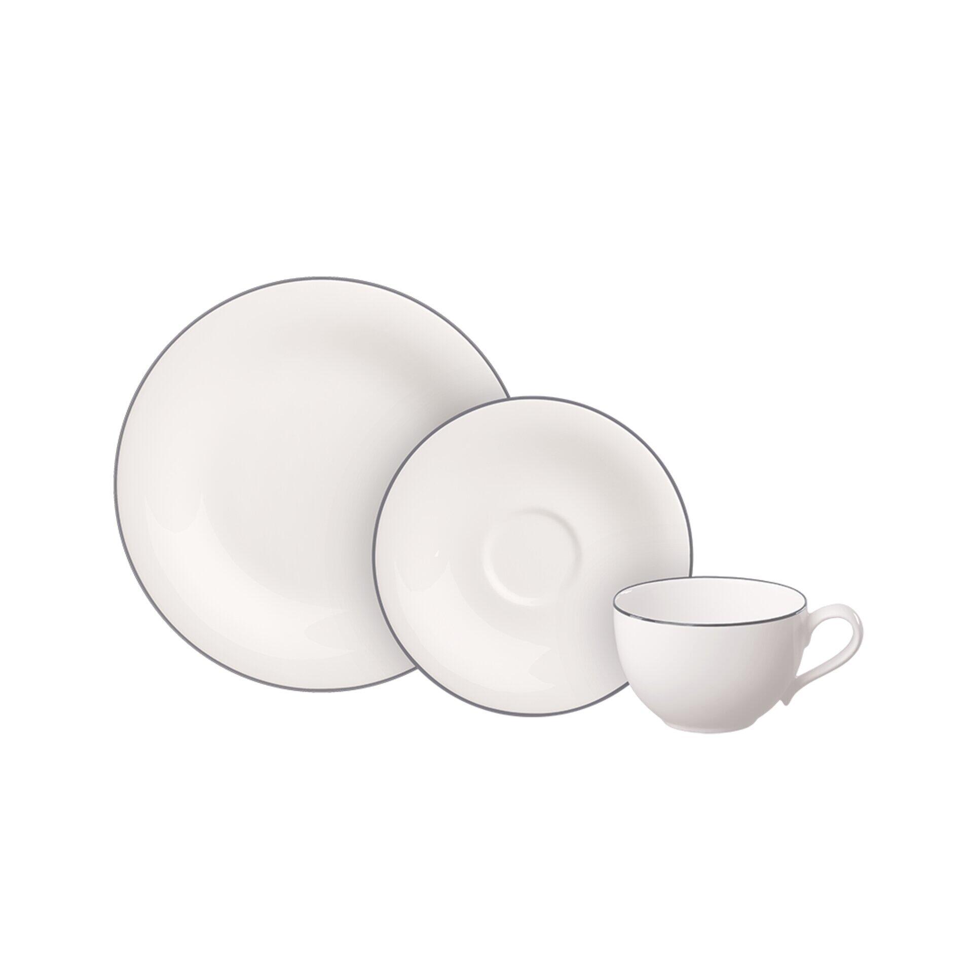 Kaffeeset 18tlg., Grey Lines