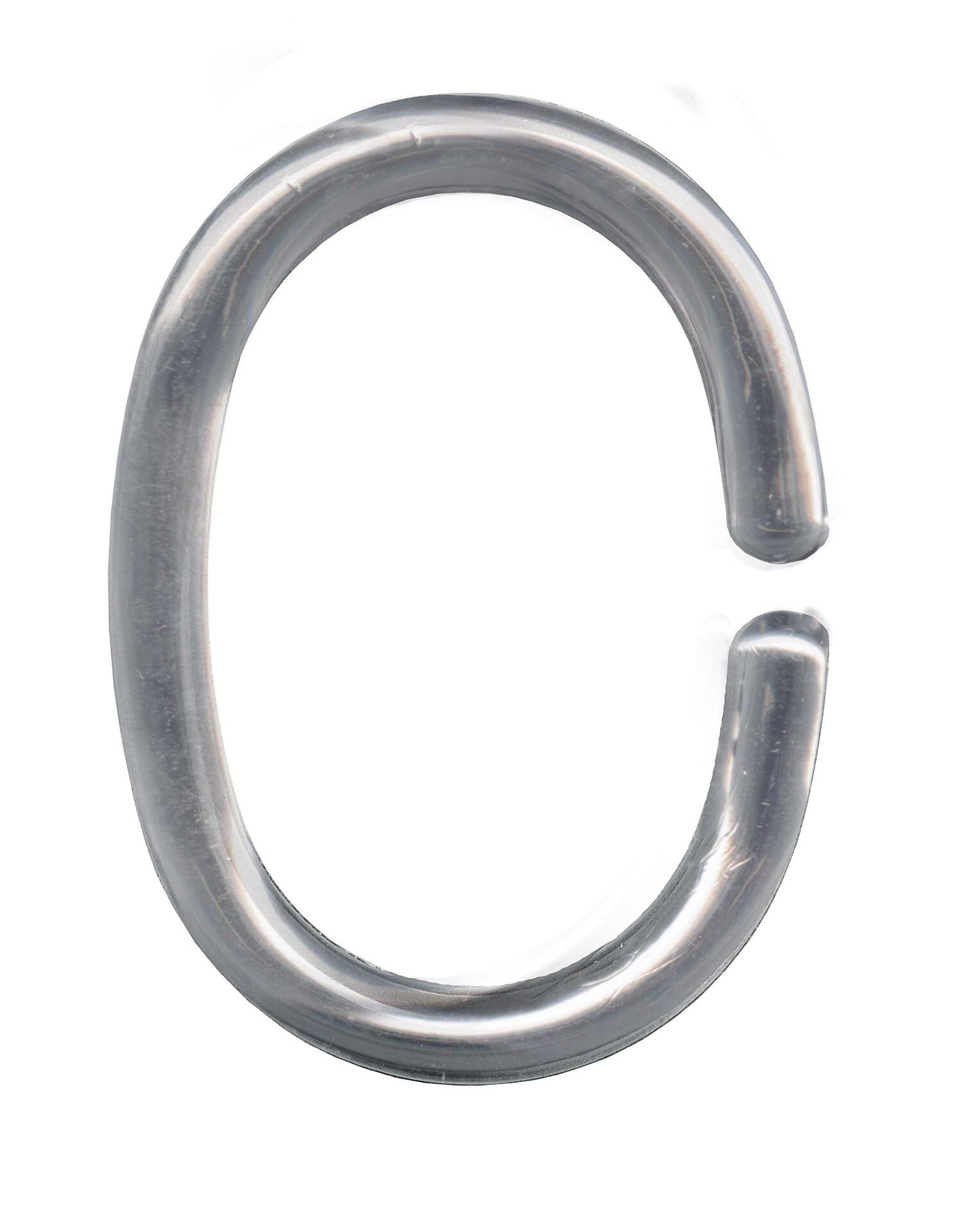 DV-Ringe, Duschvorhang-Ringe Silber