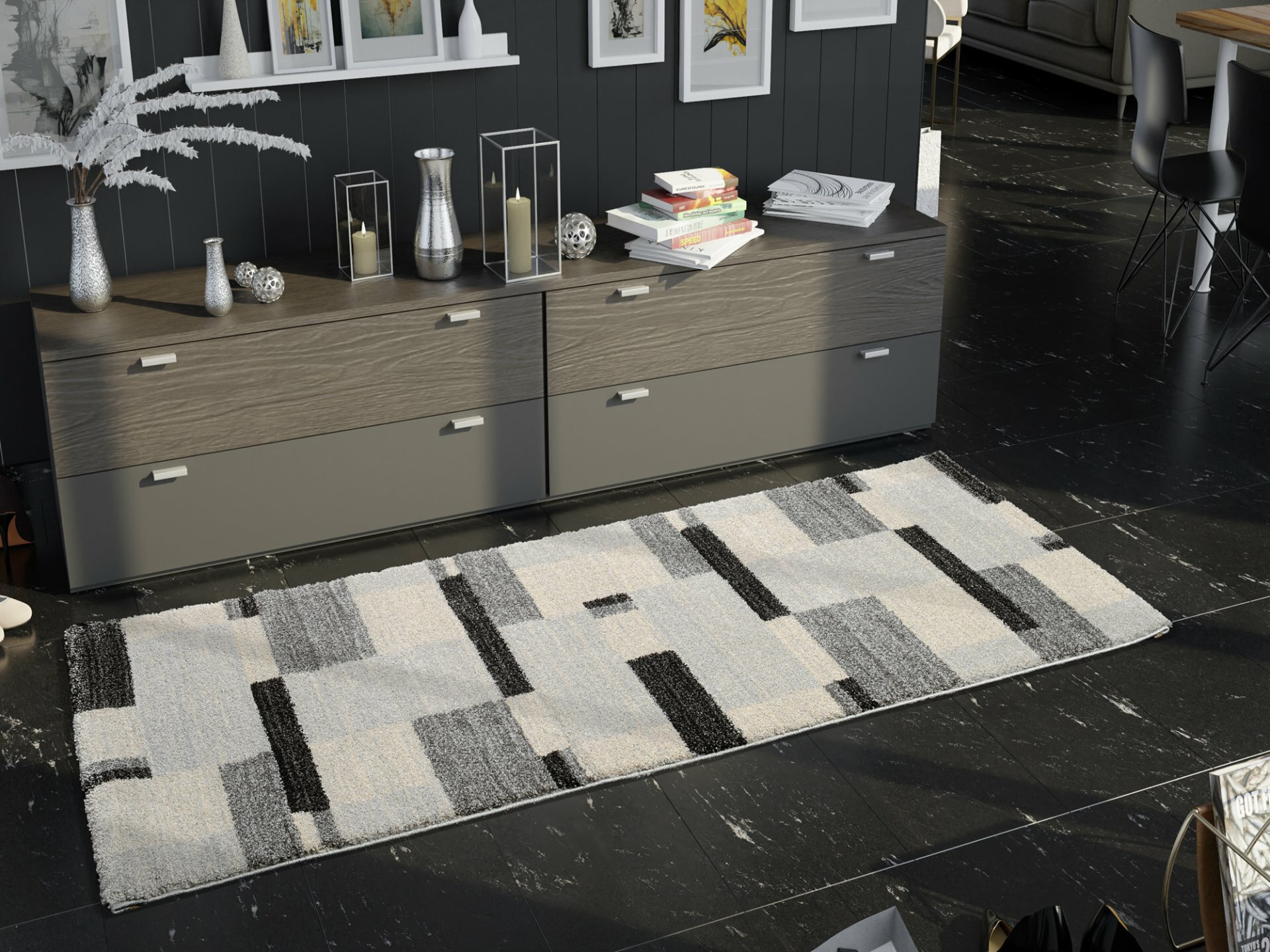 Maschinenwebteppich, Salda