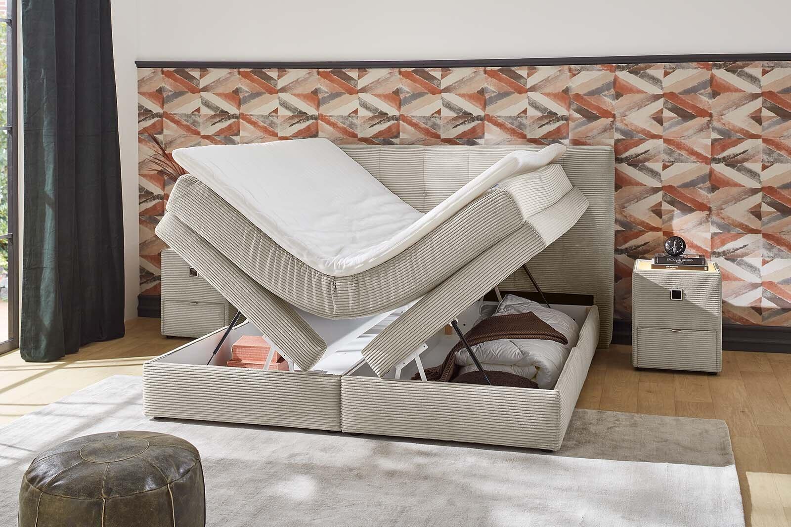 Boxspringbett m bk, Amy