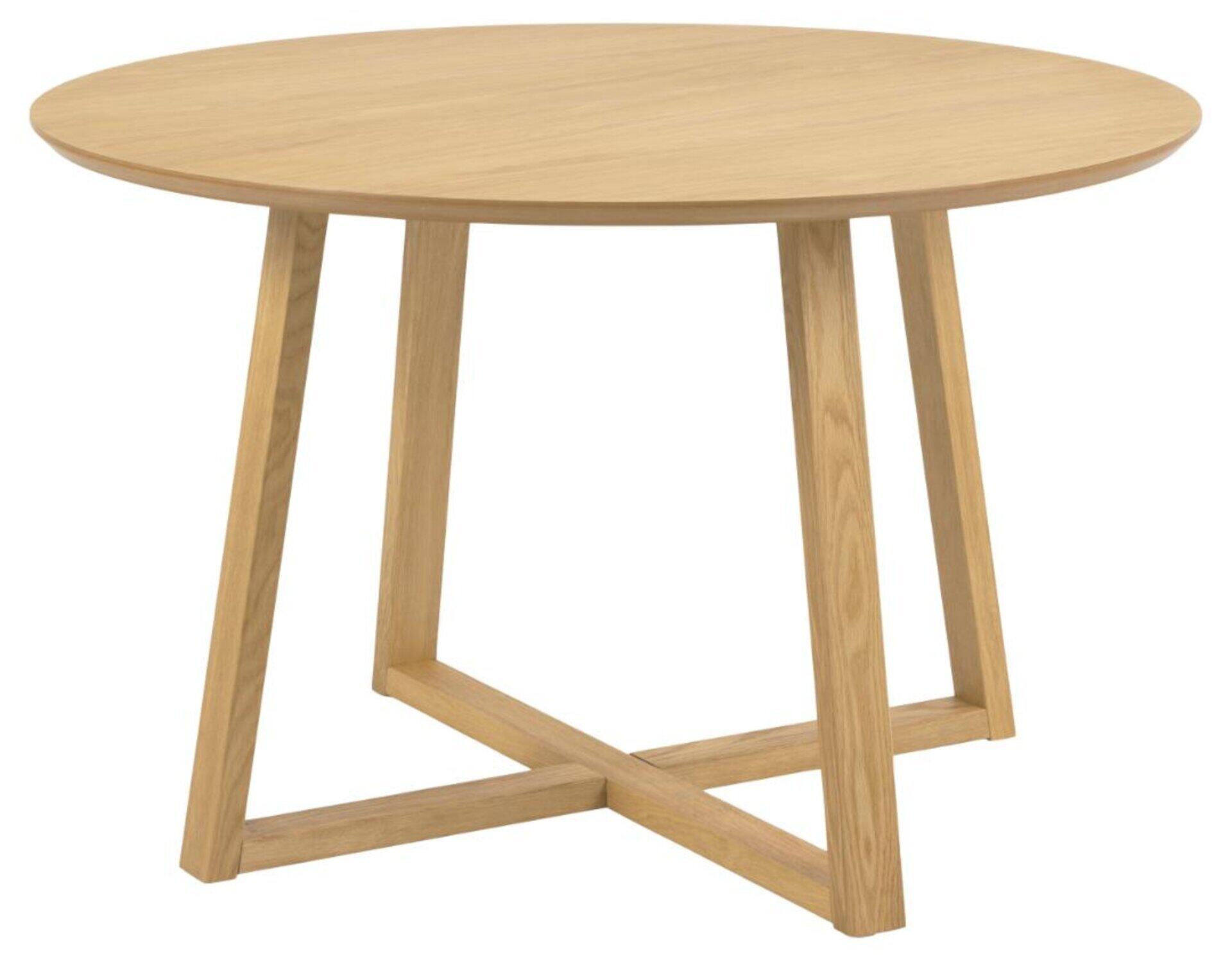Actona Braun Esstisch, Malika – Eichefarben – Ø Ca. 120Cm, H: 75Cm