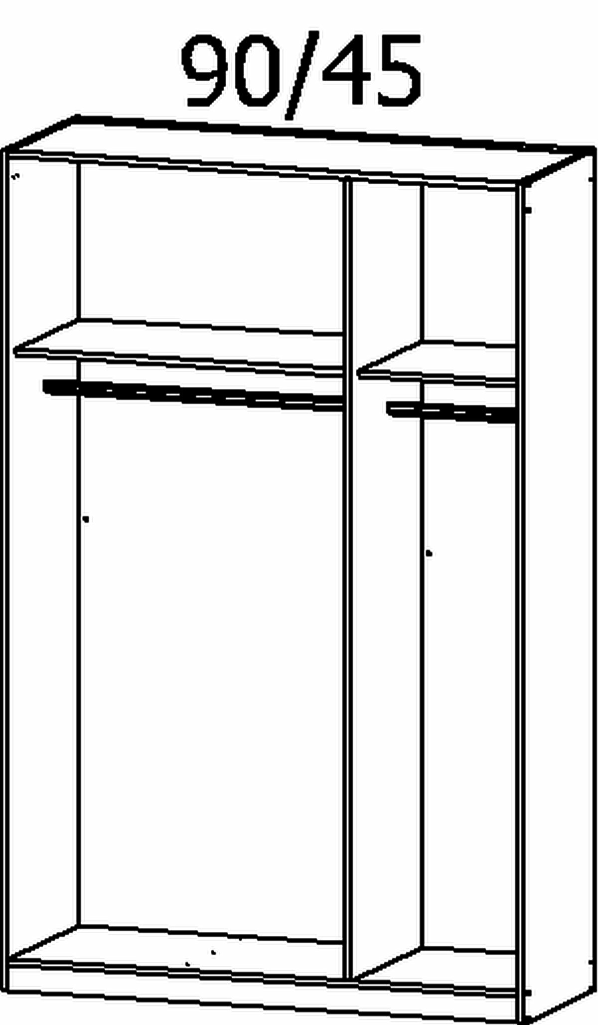 Drehtürenschrank, Alabama