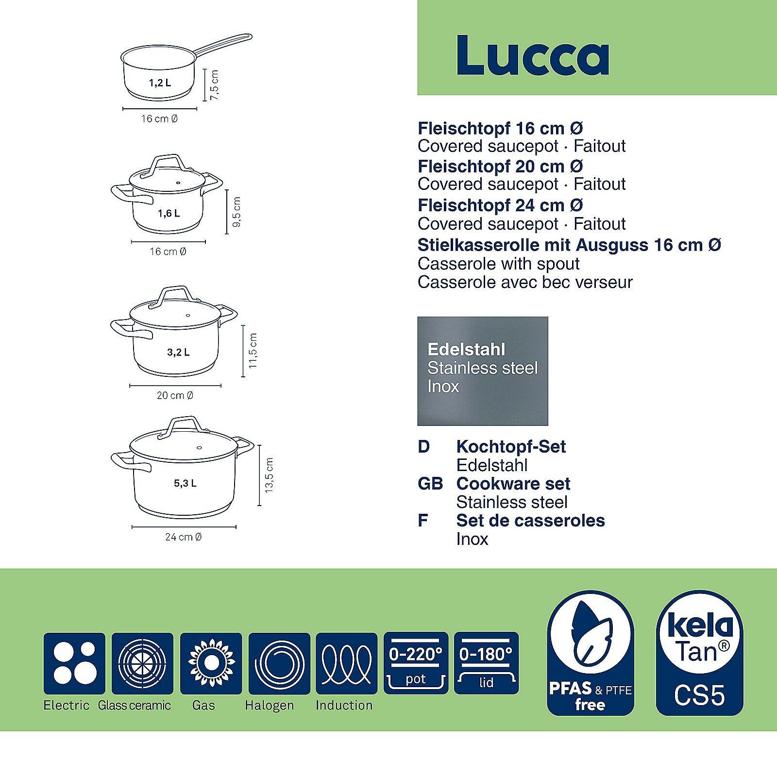 Kochtopf-Set, Lucca