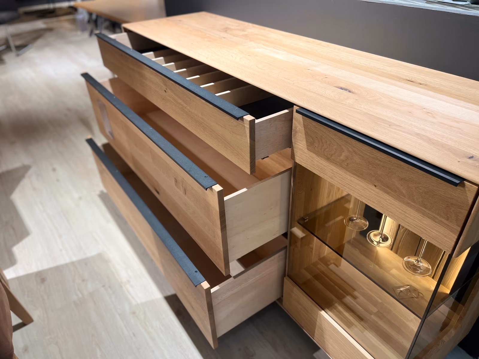 Sideboard Wildeiche massiv soft Sideboard Wildeiche massiv soft