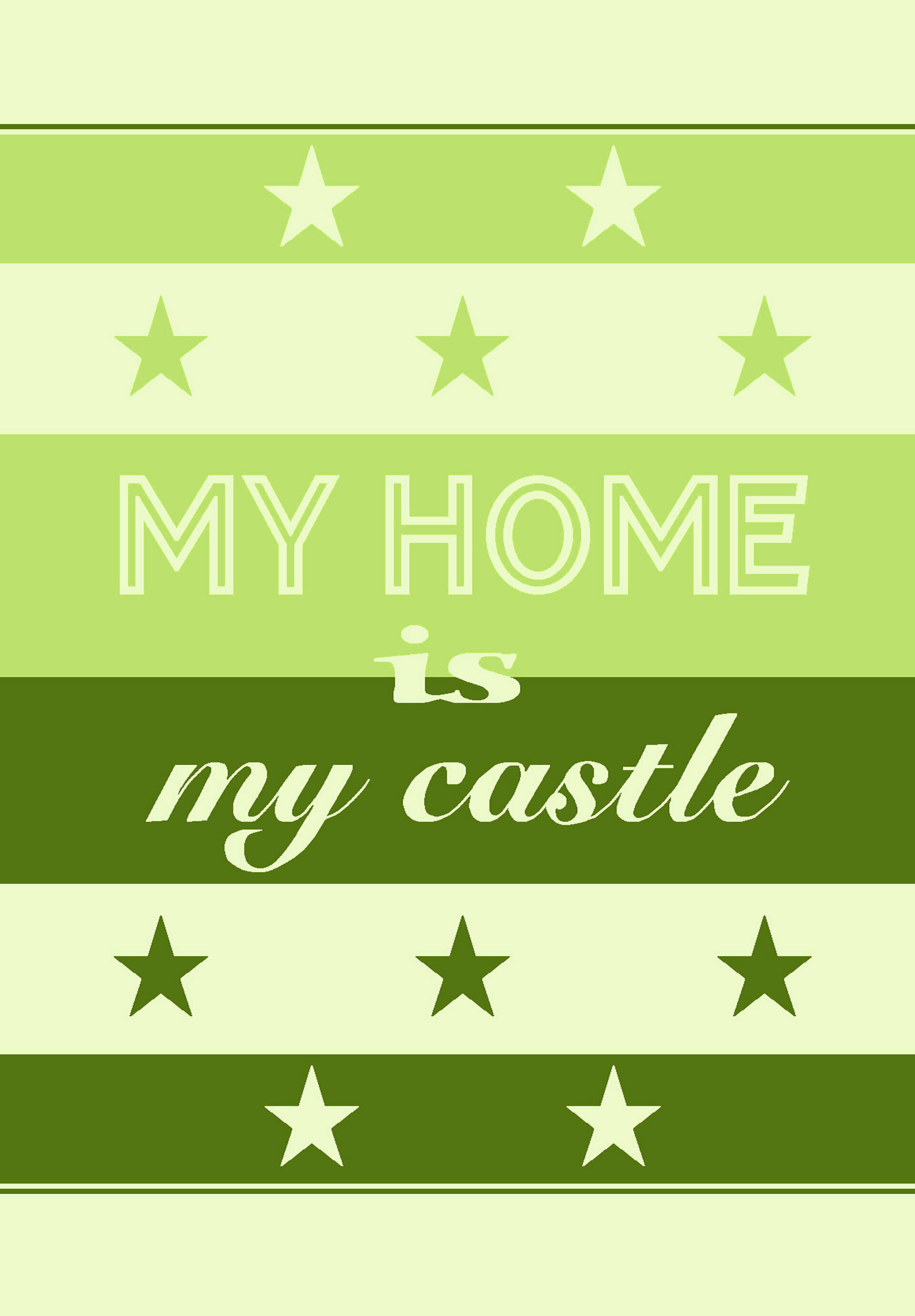 Geschirrtuch, My home is my castle
