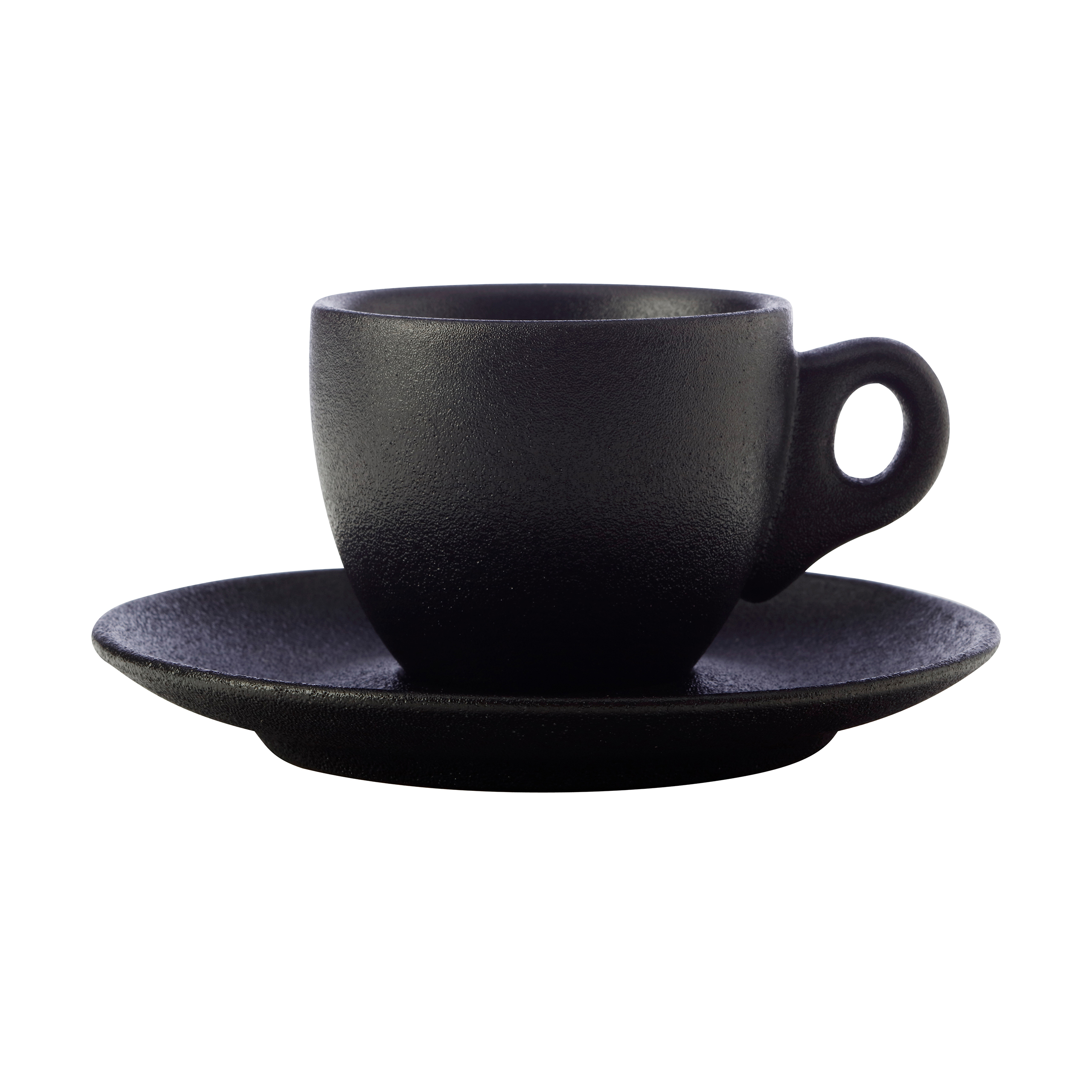 Espressotasse, Keramik , Uni, Caviar Black