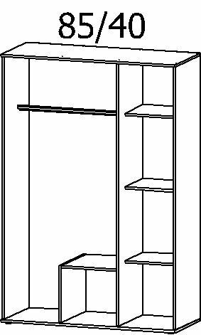 Drehtürenschrank, Twin