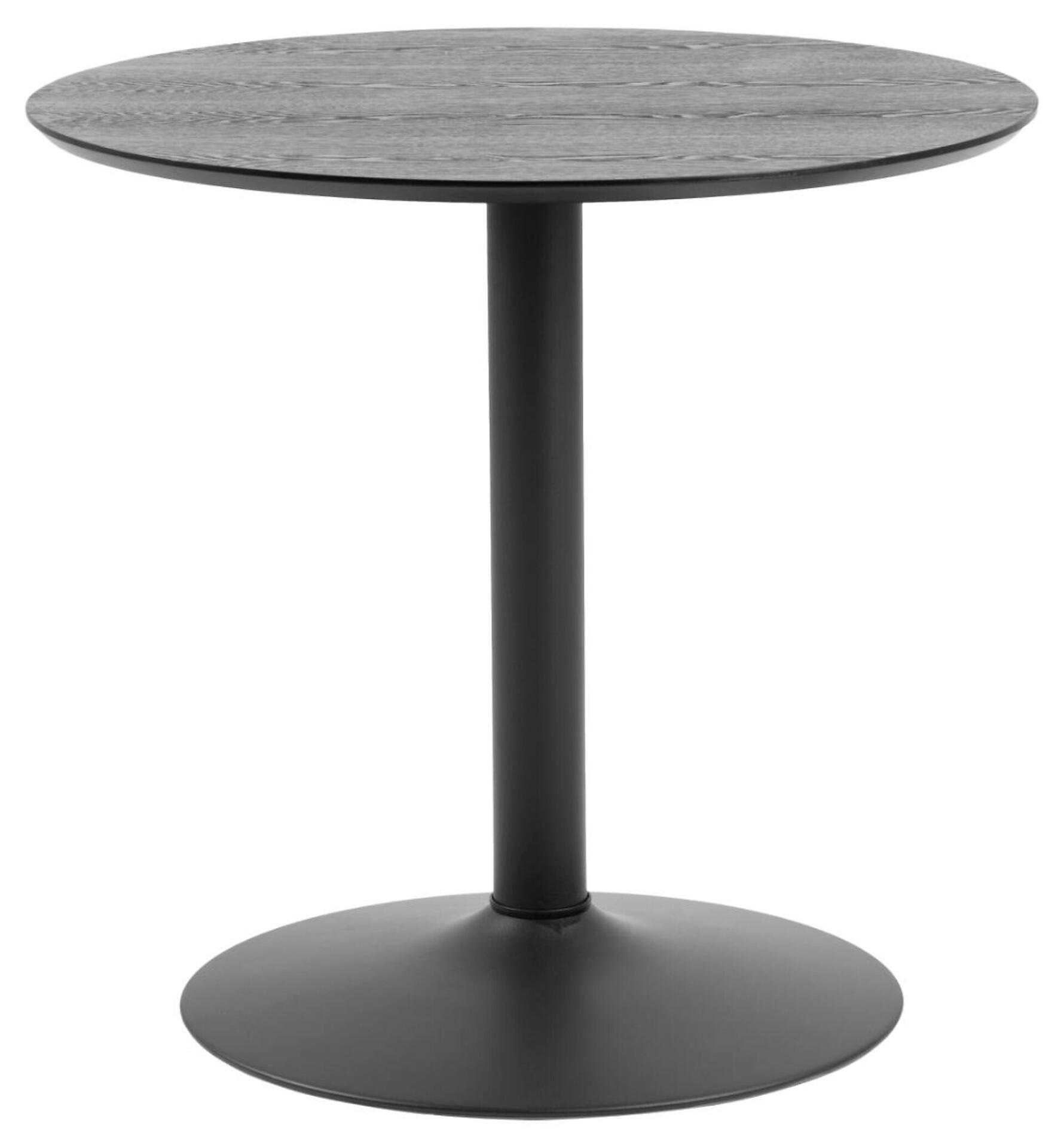 Actona Group Schwarz Esstisch "Ibiza Runder Küchentisch - Pflegeleicht Platzsparend & Robust" Tisch Tulpentisch 1 Stk. Tlg. Cafetisch Esstisch Rund Ø 80 Cm Mit Trompete Gestell von Baur - Image 2