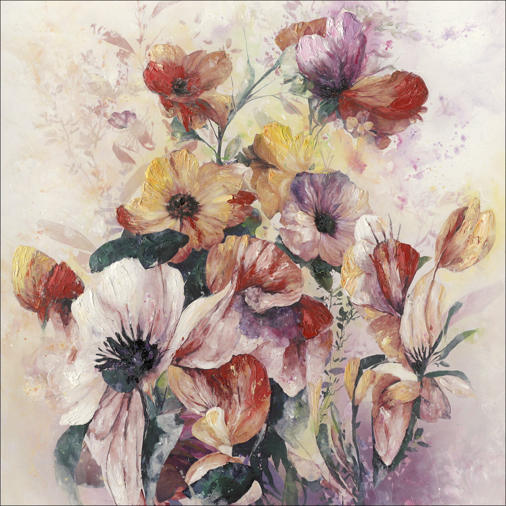 Handpainting, Colored Flowers II