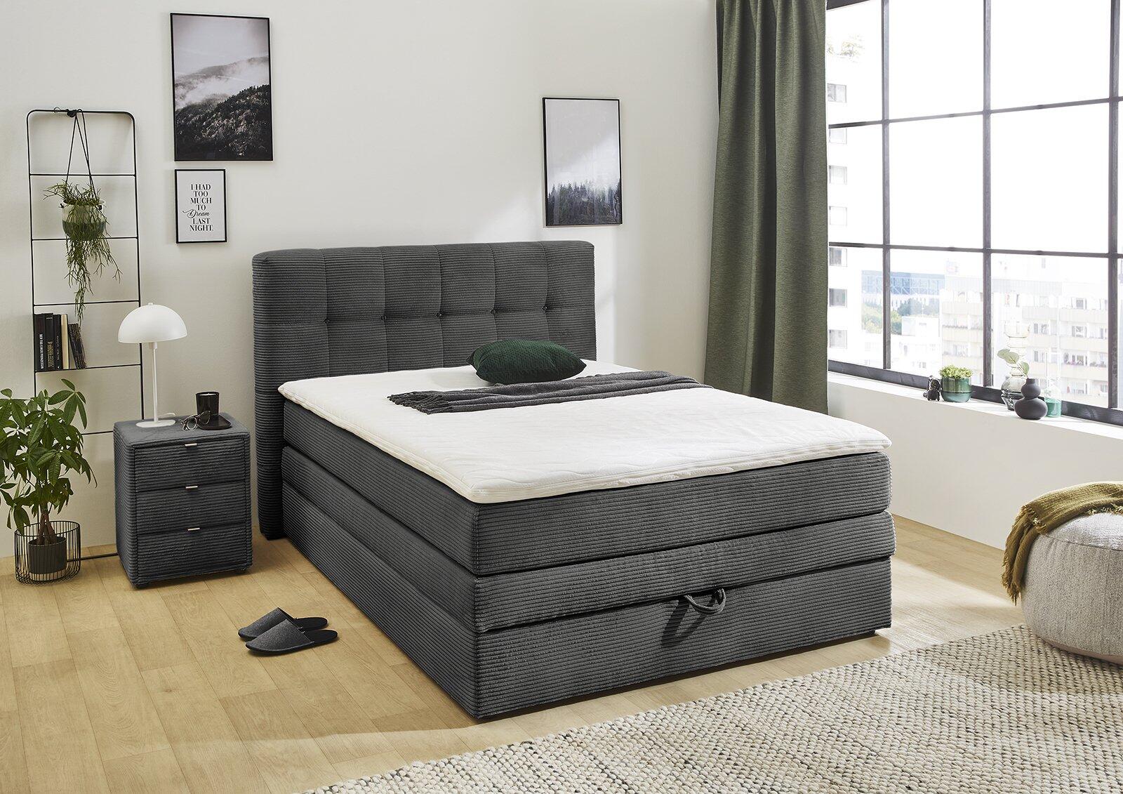 Boxspringbett m bk, Amy