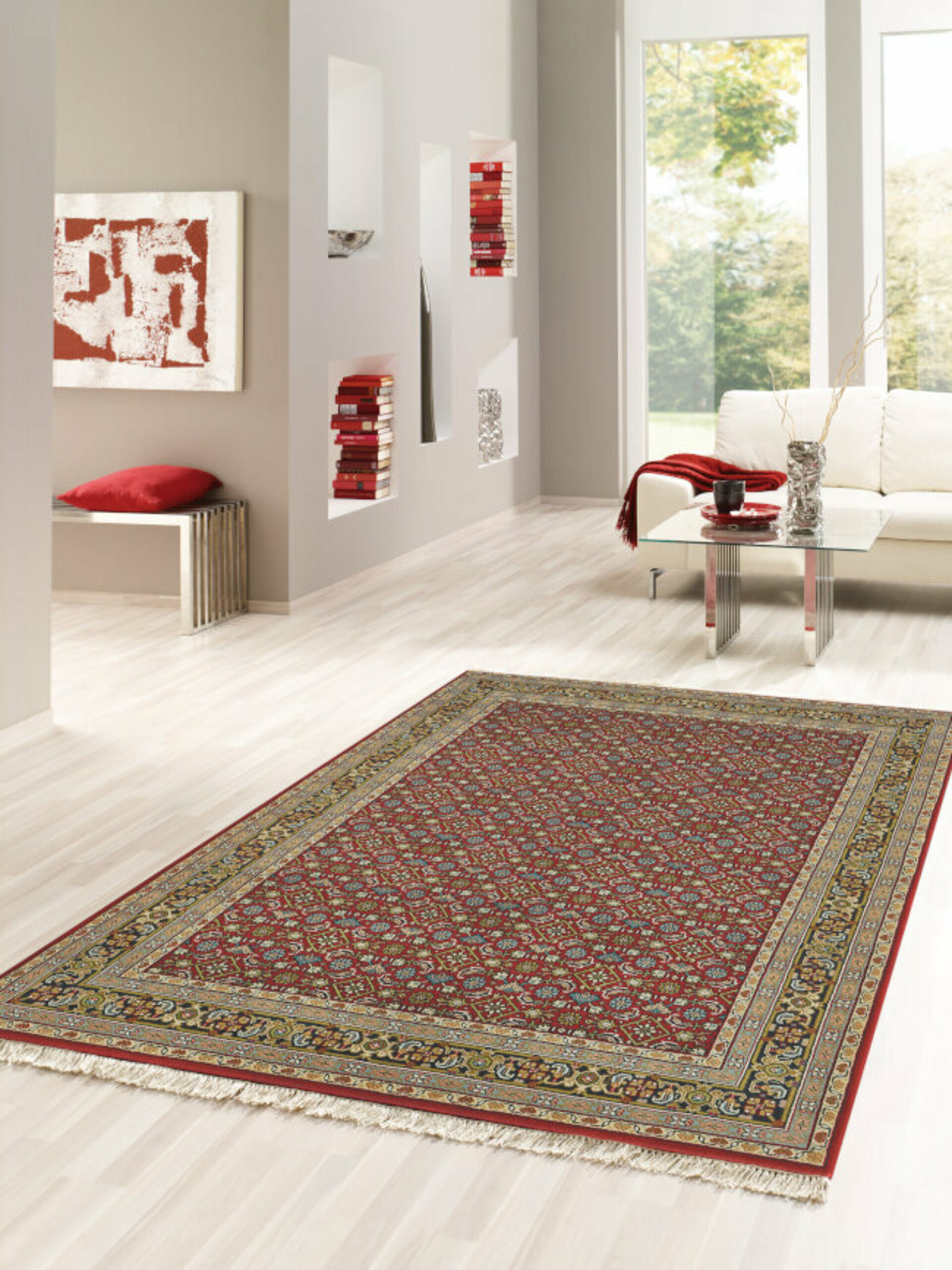 Handknüpfteppich, Benaras Herati