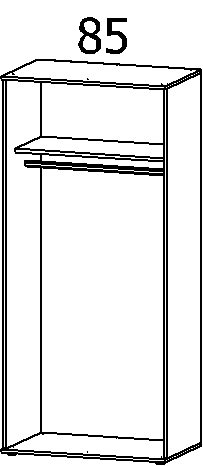 Drehtürenschrank, Twin