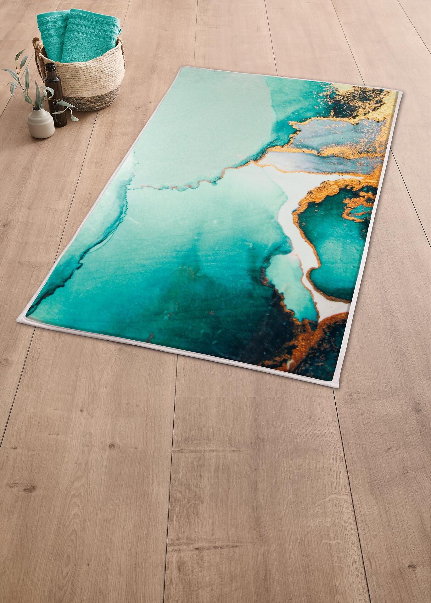Badteppich, Teal