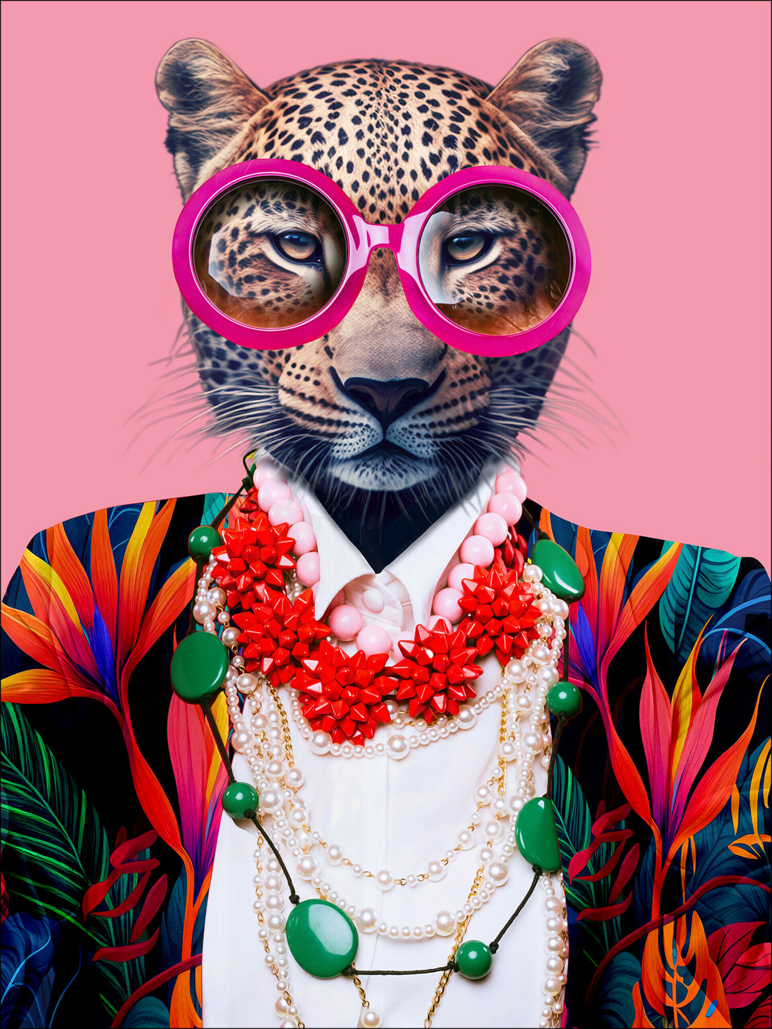 Glas-Art, Cat With Glasses II