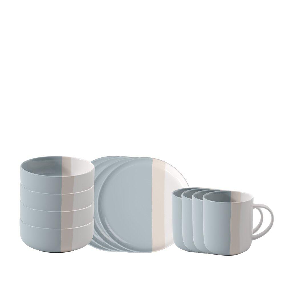 Fruehstuecks Set 12tlg., PastelPop Blue