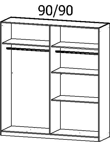 Drehtürenschrank, Celle