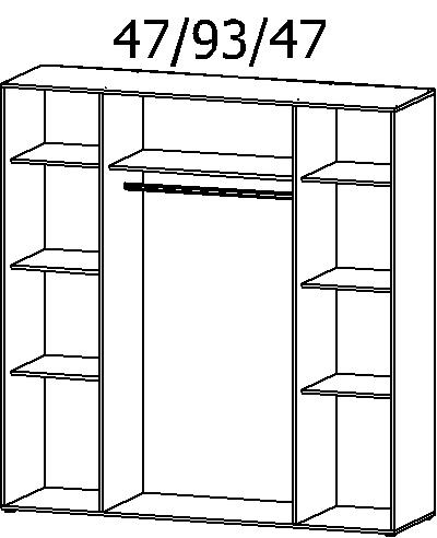 Drehtürenschrank, Voyager