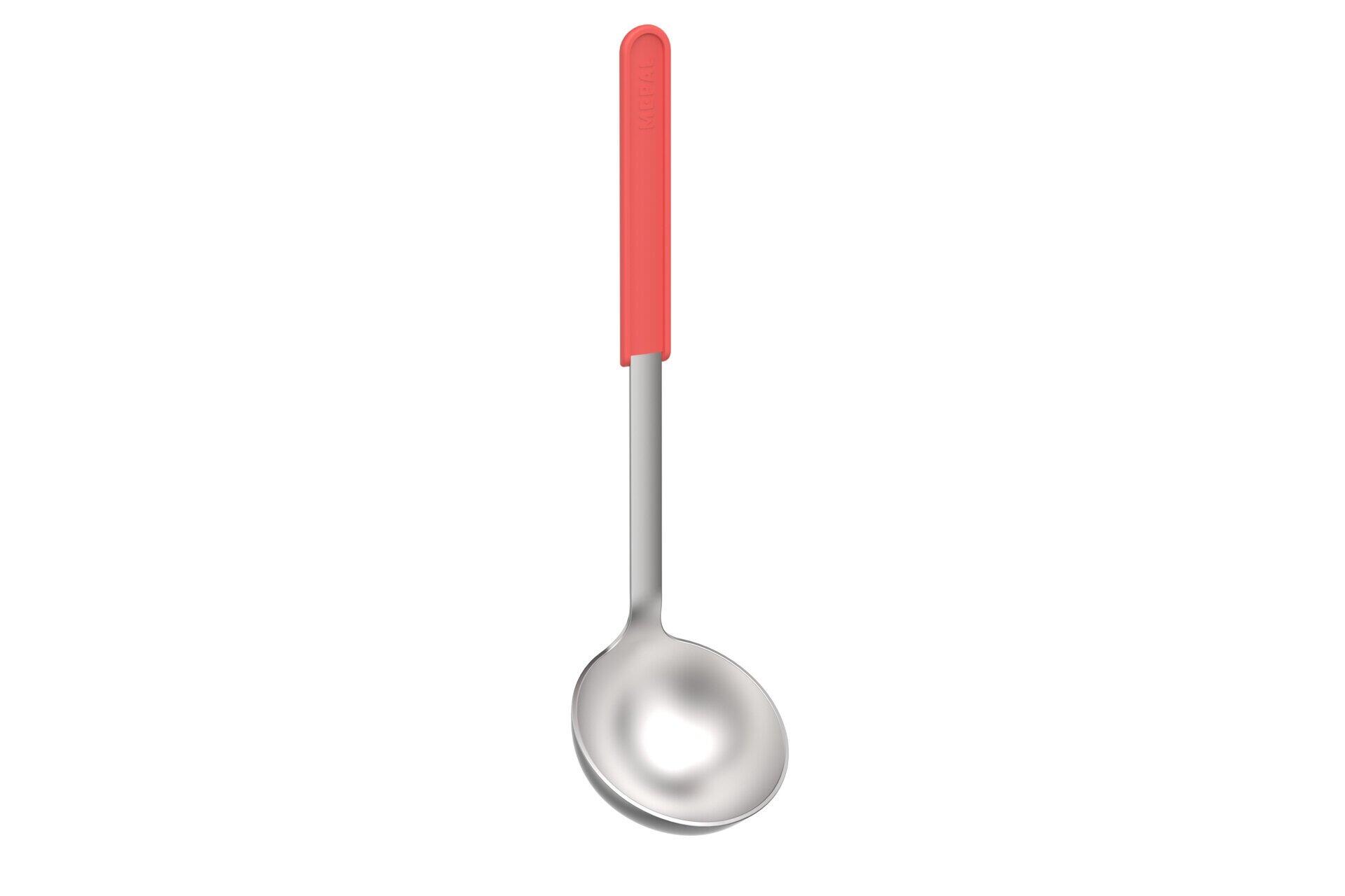 Mepal - Edelstahl-Suppenkelle Chef it - 32 cm - Coral | Servieren großzügiger Portionen - Liegt angenehm in der Hand - Spülmaschinengeeignet - Küchenutensilien - Bild 2