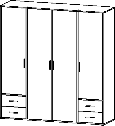 Drehtürenschrank, Voyager