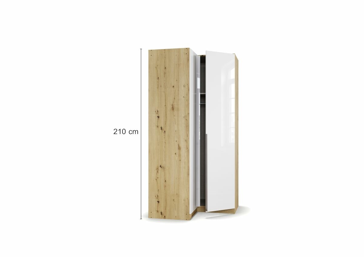Drehtüren-Eckschrank, Alabama
