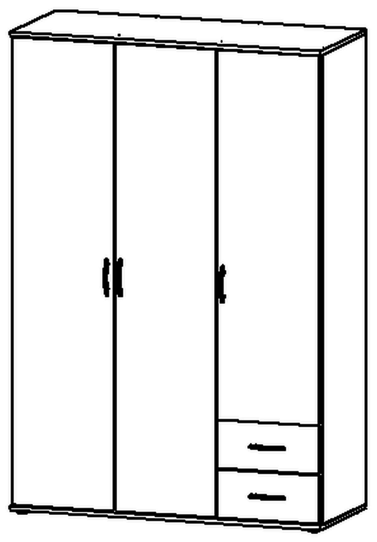 Drehtürenschrank, Twin
